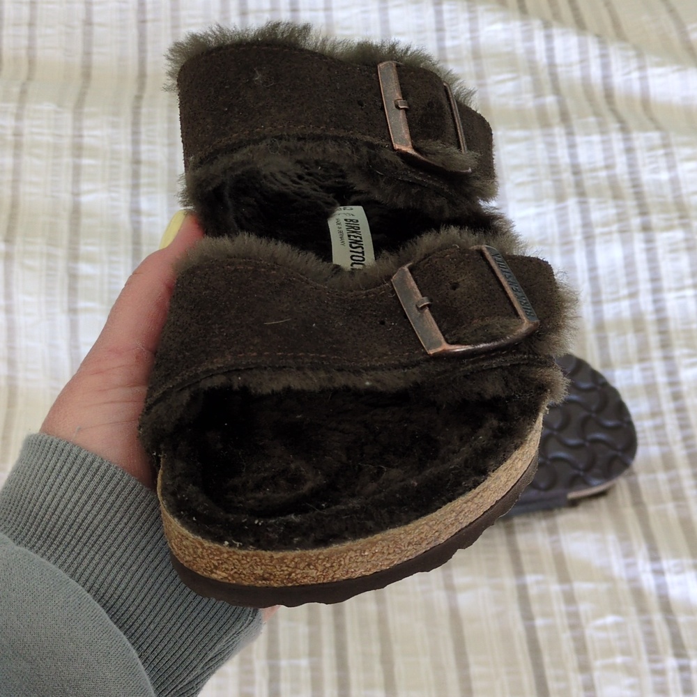 Birkenstock Arizona Mocha Shearling 42 - Picture 5 of 5